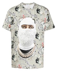 Мужская серая футболка с круглым вырезом с принтом от Ih Nom Uh Nit