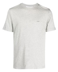 Мужская серая футболка с круглым вырезом с принтом от IRO
