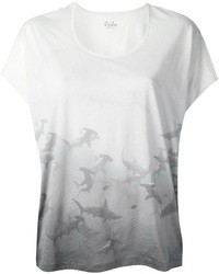 Женская серая футболка с круглым вырезом с принтом от Lala Berlin