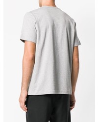 Мужская серая футболка с круглым вырезом с принтом от Reebok