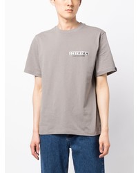 Мужская серая футболка с круглым вырезом с принтом от Icecream