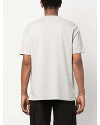 Мужская серая футболка с круглым вырезом с принтом от Pop Trading Company