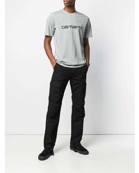 Мужская серая футболка с круглым вырезом с принтом от Carhartt WIP