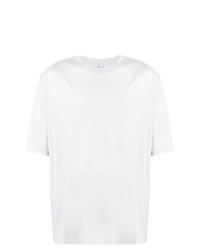 Мужская серая футболка с круглым вырезом с принтом от Marcelo Burlon County of Milan