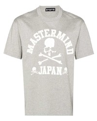 Мужская серая футболка с круглым вырезом с принтом от Mastermind Japan