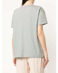 Женская серая футболка с круглым вырезом с принтом от N°21