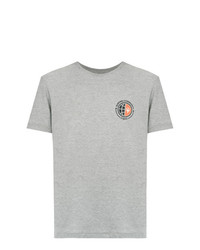 Мужская серая футболка с круглым вырезом с принтом от OSKLEN