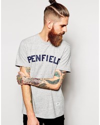 Мужская серая футболка с круглым вырезом с принтом от Penfield