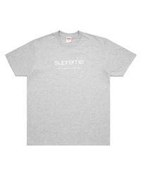 Мужская серая футболка с круглым вырезом с принтом от Supreme