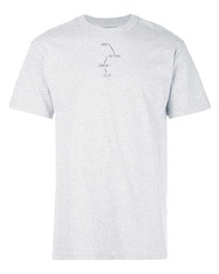 Мужская серая футболка с круглым вырезом с принтом от The Celect
