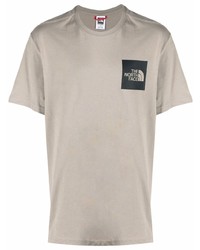 Мужская серая футболка с круглым вырезом с принтом от The North Face