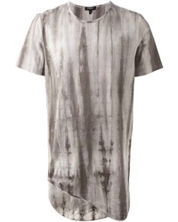 Мужская серая футболка с круглым вырезом с принтом от Unconditional
