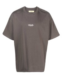 Мужская серая футболка с круглым вырезом с принтом от UNTITLED ARTWORKS