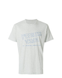 Мужская серая футболка с круглым вырезом с принтом от VISVIM