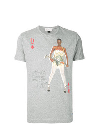Мужская серая футболка с круглым вырезом с принтом от Vivienne Westwood