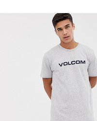Мужская серая футболка с круглым вырезом с принтом от Volcom