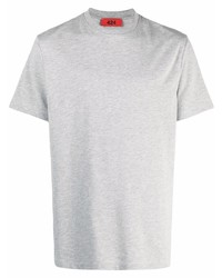 Мужская серая футболка с круглым вырезом от 424