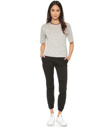 Женская серая футболка с круглым вырезом от O'2nd