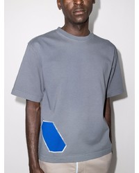Мужская серая футболка с круглым вырезом от GR10K