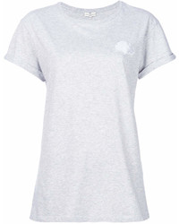 Женская серая футболка с круглым вырезом от Anya Hindmarch