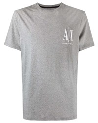 Мужская серая футболка с круглым вырезом от Armani Exchange