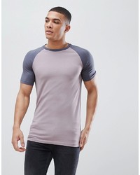 Мужская серая футболка с круглым вырезом от ASOS DESIGN