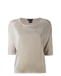 Женская серая футболка с круглым вырезом от Avant Toi