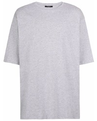 Мужская серая футболка с круглым вырезом от Balmain