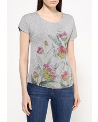 Женская серая футболка с круглым вырезом от Baon