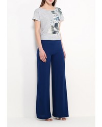 Женская серая футболка с круглым вырезом от Baon