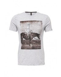 Мужская серая футболка с круглым вырезом от Baon