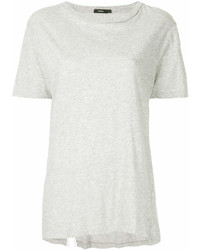 Женская серая футболка с круглым вырезом от Bassike