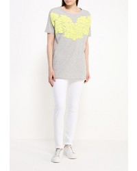 Женская серая футболка с круглым вырезом от BeaYukMui