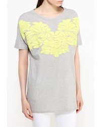 Женская серая футболка с круглым вырезом от BeaYukMui