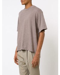 Мужская серая футболка с круглым вырезом от 321