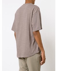 Мужская серая футболка с круглым вырезом от 321