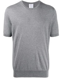 Мужская серая футболка с круглым вырезом от Brioni