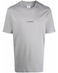 Мужская серая футболка с круглым вырезом от C.P. Company