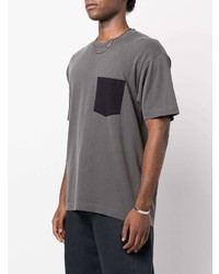 Мужская серая футболка с круглым вырезом от John Elliott