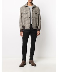 Мужская серая футболка с круглым вырезом от Tom Ford