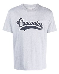 Мужская серая футболка с круглым вырезом от Chocoolate
