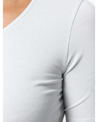 Женская серая футболка с круглым вырезом от Le Tricot Perugia
