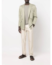 Мужская серая футболка с круглым вырезом от Tom Ford