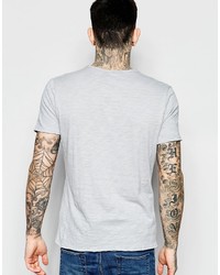 Мужская серая футболка с круглым вырезом от Sisley