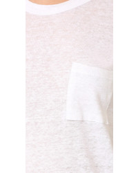 Женская серая футболка с круглым вырезом от Chaser