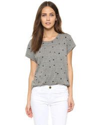 Женская серая футболка с круглым вырезом от Current/Elliott