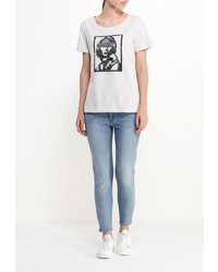 Женская серая футболка с круглым вырезом от DC Shoes
