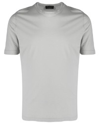 Мужская серая футболка с круглым вырезом от Dell'oglio