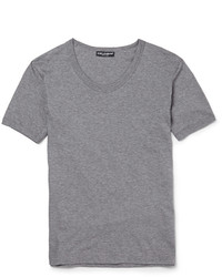 Мужская серая футболка с круглым вырезом от Dolce & Gabbana