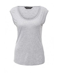 Женская серая футболка с круглым вырезом от Dorothy Perkins